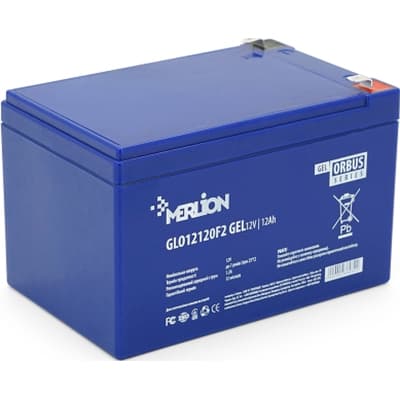 Батарея до ДБЖ Merlion GLO 12V 12Ah GEL (GLO12120F2 GEL)