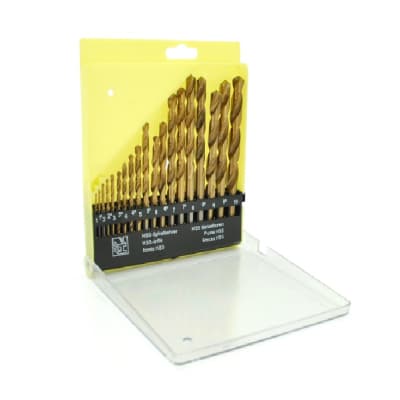 Набір свердл YOSO по металу, титанове покриття 19 шт. (TD006)