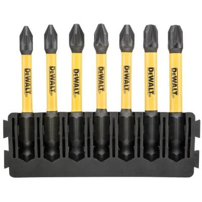 Набір біт DeWALT в касеті для Tough Case, FlexTorq, L=57 мм, Рz1-2шт, Рz2-3шт, Рz3-2шт. (DT70822)