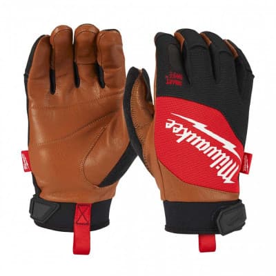 Захисні рукавиці Milwaukee з шкіряними вставками, 8/M (4932471912)