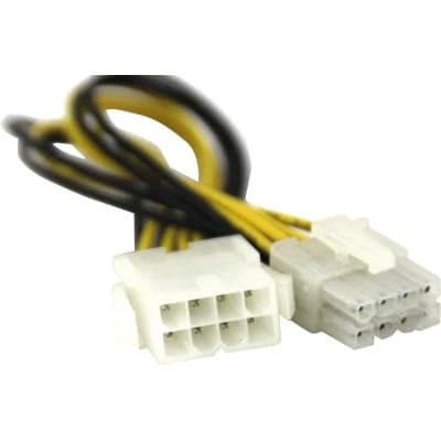 Кабель живлення ATX 8pin M to ATX 8pin F 0.2m Value (S0173)