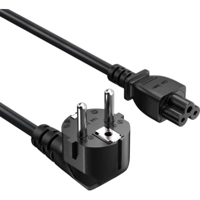 Кабель живлення C5 1.0m black ColorWay (CW-CBP084-BK)