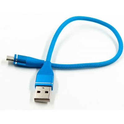 Дата кабель USB 2.0 AM to Micro 5P 0.25m blue Dengos (NTK-M-SHRT-SET-BLUE)