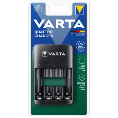 Зарядний пристрій для акумуляторів Varta Value USB Quattro Charger pro 4x AA/AAA (57652101401)