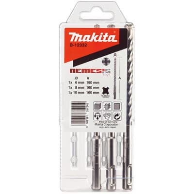 Бур Makita по залізобетону SDS-PLUS Nemesis (3 шт.) (B-12332)