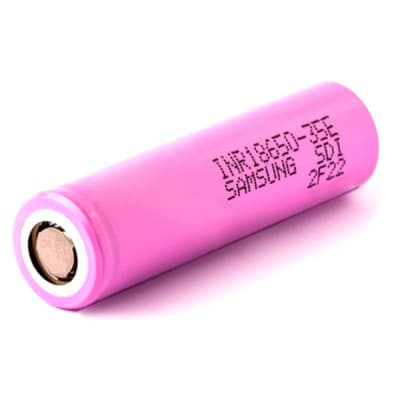 Акумулятор 18650 3350mAh, 8A, 4.2/3.6/2.5V, pink Samsung (INR18650-35E)