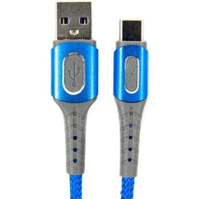 Дата кабель USB 2.0 AM to USB-C 1.0m blue Dengos (NTK-TC-LP-BLUE)