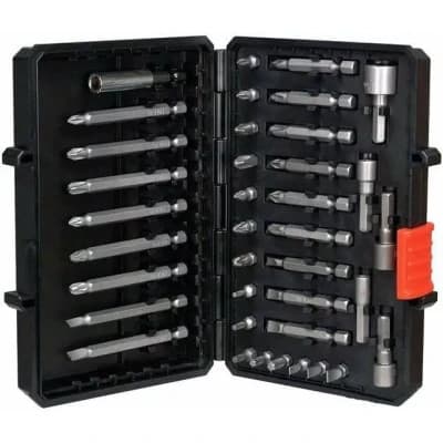 Набір біт Black&Decker PH0,PH1,SL4,SL6,Pz1,Pz2,Тx10,Тx20,L 25,50,75 мм,38 шт, кейс (A7202)