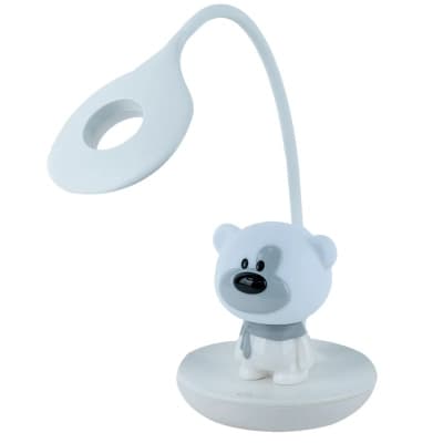 Настільна лампа Kite Bear LED з акумулятором, біла (K24-492-2-1)