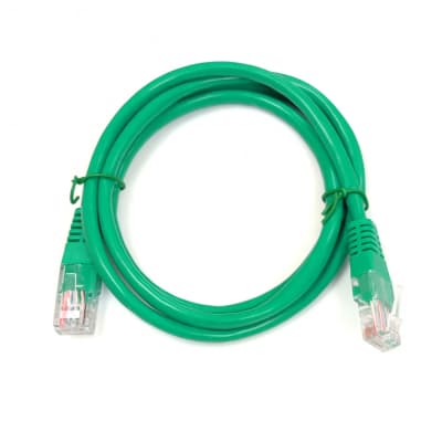 Патч-корд 0.5м, UTP, cat.5e, CU, 24AWG, green Kingda (KD-PAUT3050GN)