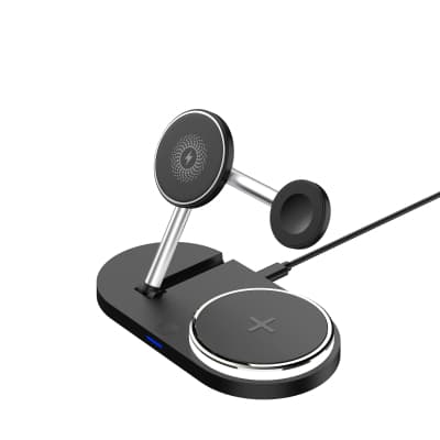 Зарядний пристрій Armorstandart Wireless Charging H102 3 in 1 Magnetic Black (ARM78103)