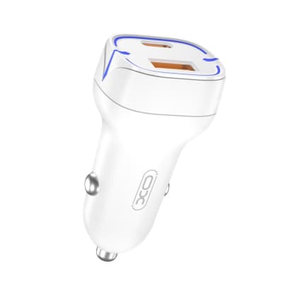 Зарядний пристрій XO 1xUSB QC3.0 + 1xUSB-C PD20W white (CC37-WH)