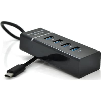 Концентратор Voltronic USB-C to 4xUSB 3.0 0.2m black (YT-TC3H4-B20/12940)