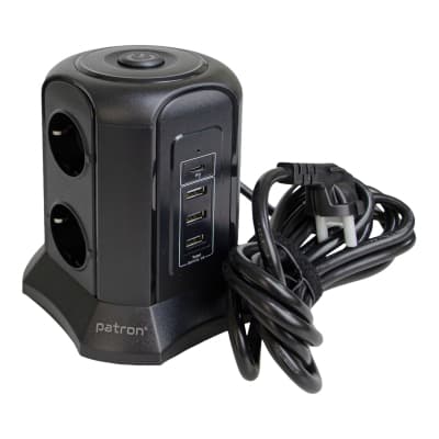 Мережевий фільтр живлення Patron SP-1663-USBT (EXT-PN-SP-1663-USBT)