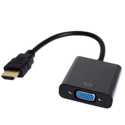 Перехідник HDMI M to VGA F V1.4 60Hz 0.15m black Patron (PN-HDMI-VGA)
