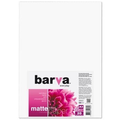 Фотопапір Barva A3 125г Everyday Matte, 20л (IP-AE125-319)