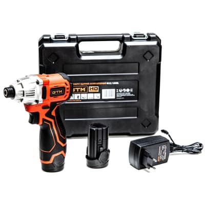 Шуруповерт GTM ударний IS12/120BL, 12В, 120Нм, 0-3000 об/хв, 2x2Ah (IS12/120BL)