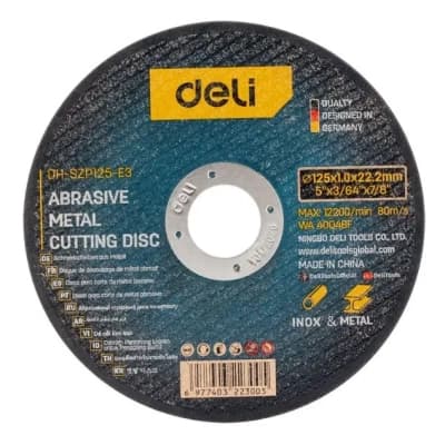 Круг відрізний Deli 125 x 1,0 мм (EDH-SZP125-E3)