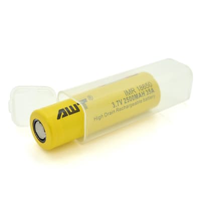Акумулятор 18650 2500mAh, 35А, BOX AWT (IMR18650-2500-35А)