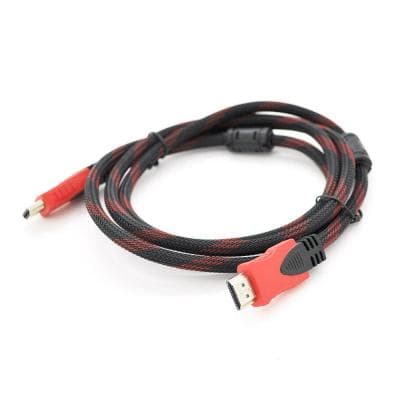 Кабель мультимедійний HDMI M to HDMI M 15.0m V1.4 black/red Merlion (YT-HDMI(M)/(M)NY/RD-15m)