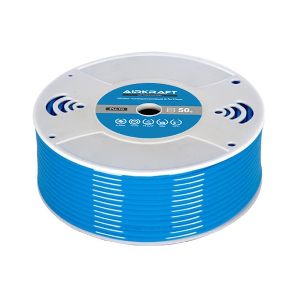 Пневматичний шланг Airkraft поліуретановий у бухті 50м 6,5*10мм (PU10)