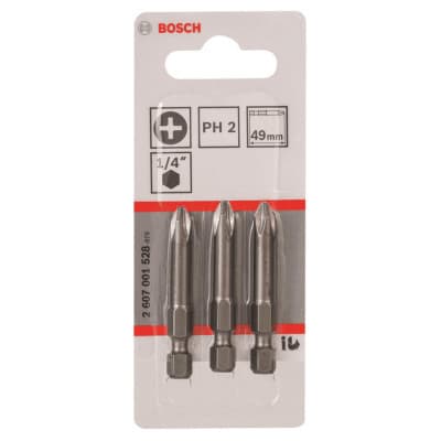 Набір біт Bosch Extra-Hart PH2, 49мм, 3шт (2.607.001.528)