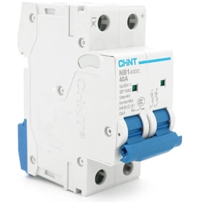 Автоматичний вимикач CHINT NB1-63DC 2P C40 DC500V