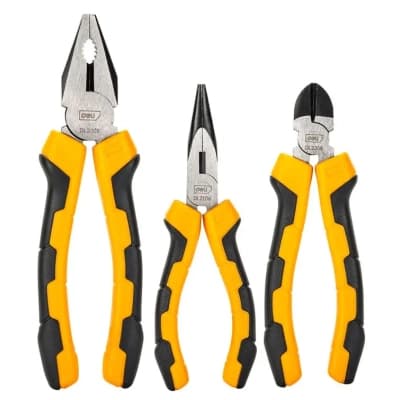 Набір інструментів Deli шарнірно-губцевих Carbon Steel, 3 шт (EDL2008-3)