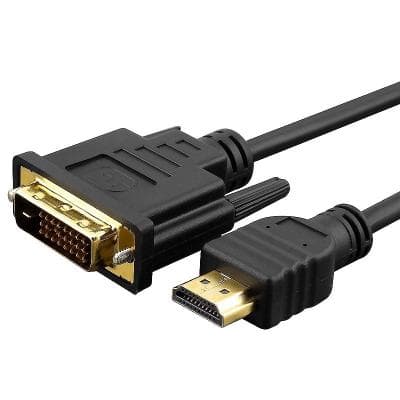 Кабель мультимедійний HDMI M to DVI M 1.8m 24+1pin Patron (CAB-PN-DVI-HDMI-18F)