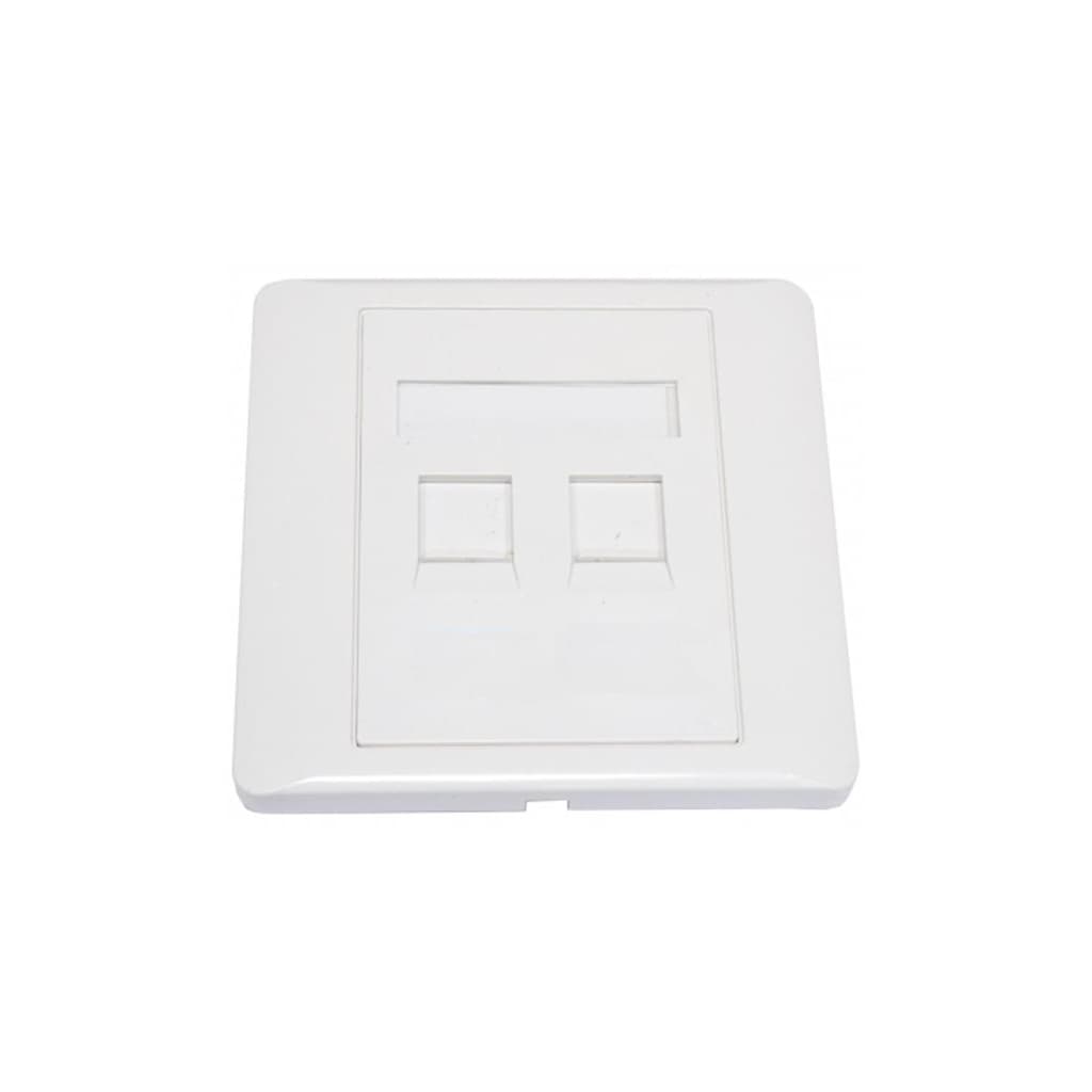 Рамка Kingda Рамка на два порта, шторка, 86х86 (KD-FP06)