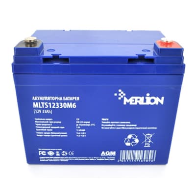 Батарея до ДБЖ Merlion EURO AGM 12 V 33 Ah (MLTS12330M6/ GP12330M6)