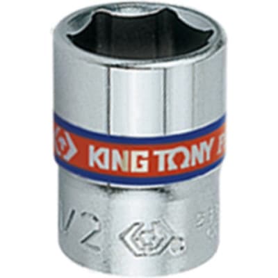 Торцева головка KING TONY 1/4" 6-гранна 1/2" (233516S)