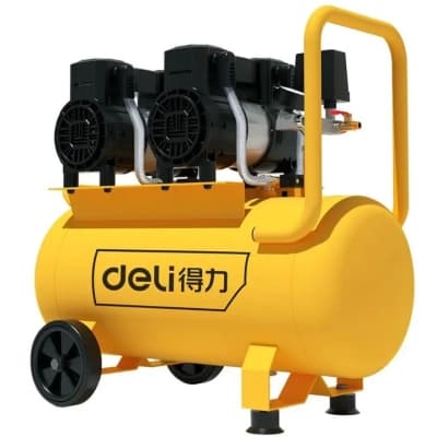 Компресор Deli безмасляний 50 Л / 1300 Вт x 2 (DL-WKY50-W1)