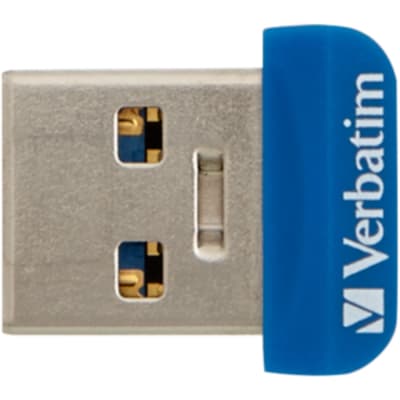 USB флеш накопичувач Verbatim 64GB Store 'n' Stay NANO Blue USB 3.2 (98711)