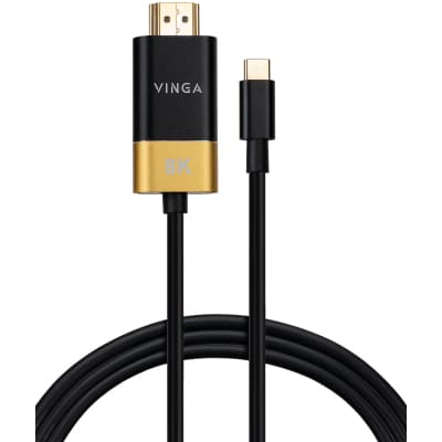 Кабель мультимедійний USB-C to HDMI M 1.5m v2.1 8K60Hz Gold plated Vinga (VCPVCCH2115)