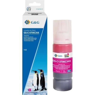 Чорнило G&G Epson L15150/15160 Magenta pigm (G&G-C13T06C34A)