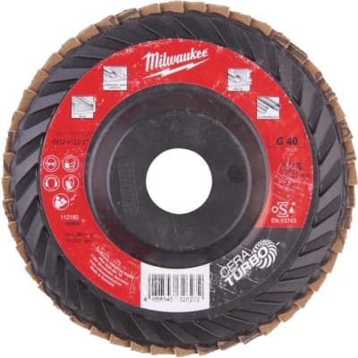 Круг зачистний Milwaukee пелюстковий CERA TURBO SLC50/125, зерно 80, 125мм (4932472233)