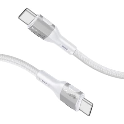 Дата кабель USB-C to USB-C 1.2m 60W PD FletchLink-CC grey Promate (fletchlink-cc.grey)