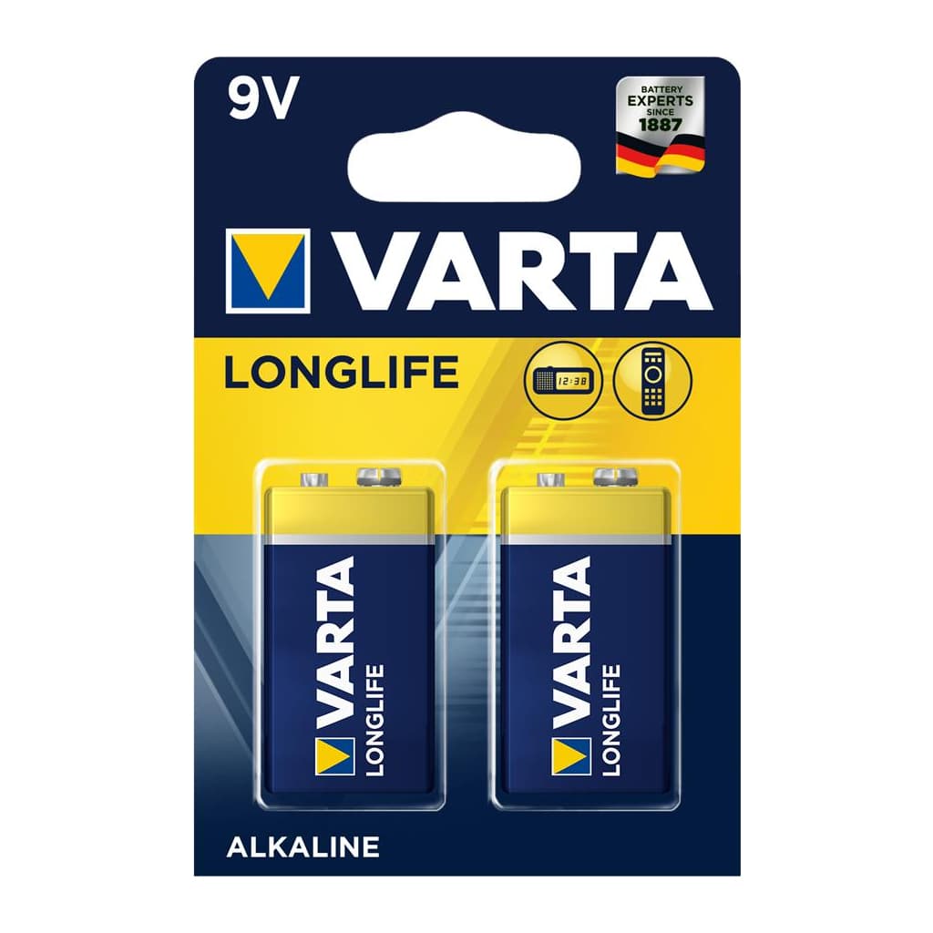 Батарейка Varta Longlife 9V 6LR61 *2 (04122101412)