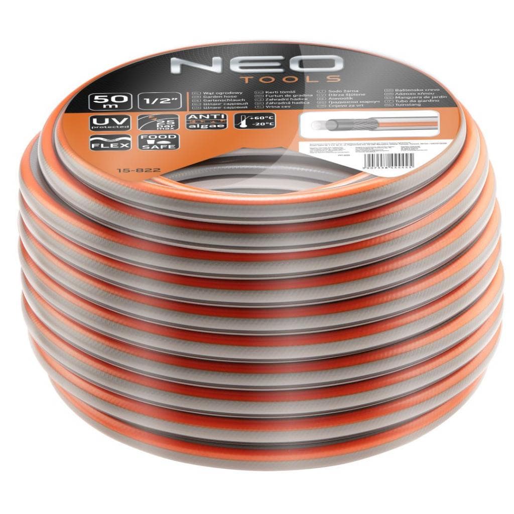 Шланг для поливу Neo Tools 1/2 "x 50 m, 4-шар. Optima (15-822)