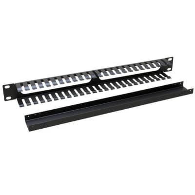 Кабельний організатор 19" 1U однобічна гребінка, метал Zpas (T-SO-900-616)