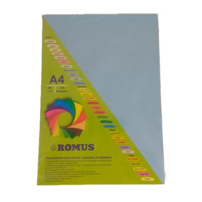 Папір Romus A4 160 г/м2 100sh Sky-blue (R50669)