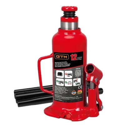 Домкрат GTM гідравлічний пляшковий 12т (240-460мм) (TH91204)