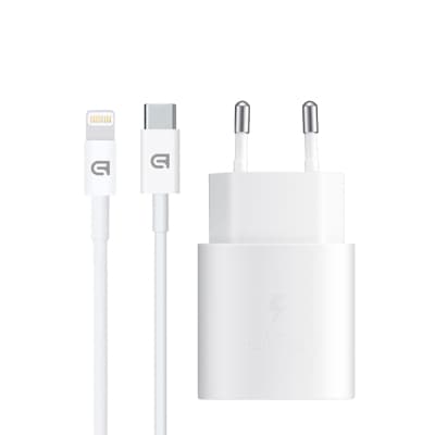 Зарядний пристрій Armorstandart AR-TA800W USB-C 25W White + cable USB-C to Lightning (ARM77719)