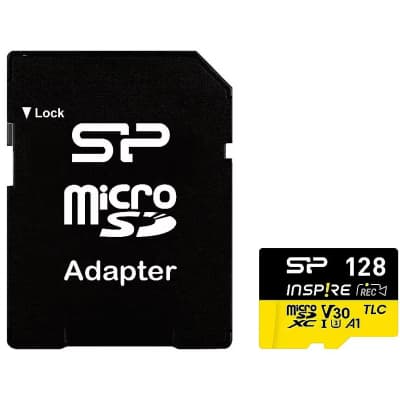 Карта пам'яті Silicon Power 128GB microSDXC class 10 UHS-I U3 V30 A1 Inspire (SP128GBSTXLV3V1NSP)