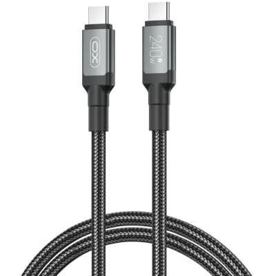 Дата кабель USB-C to USB-C 2.0m 240W black XO (NBQ264B_С_Black)