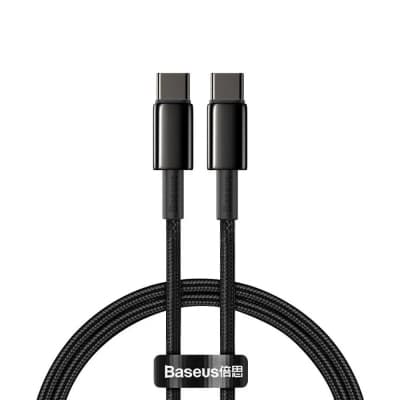Дата кабель USB-C to USB-C 1.0m 100W black Baseus (CATWJ-01)