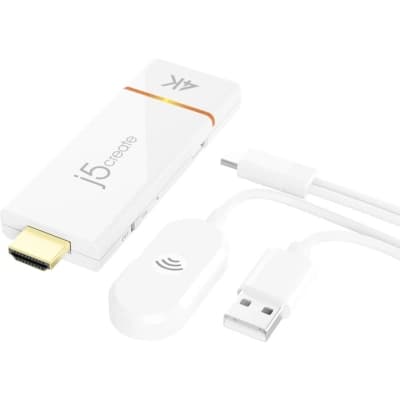 Адаптер ScreenCast 4K WI-FI 15m Miracast/AirPlay/Chromecast black J5create (JVAW76-N)