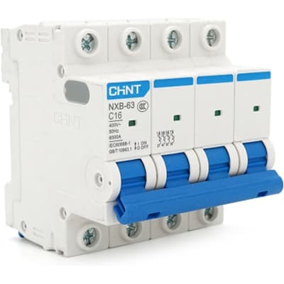 Автоматичний вимикач CHINT NXB-63-4P-C16