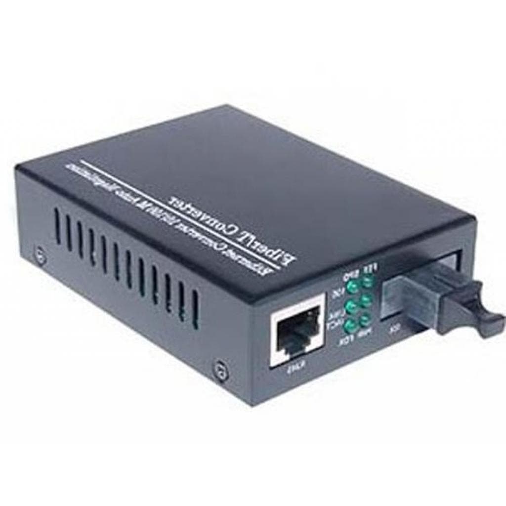 Медіаконвертер Merlion 10/100Base-TX to 100Base-F 1310нм, SM, SC/RJ-45, 25 км + БП (MLMC100M / 1310 WDM / 03904)
